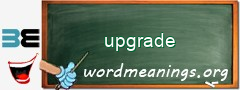 WordMeaning blackboard for upgrade